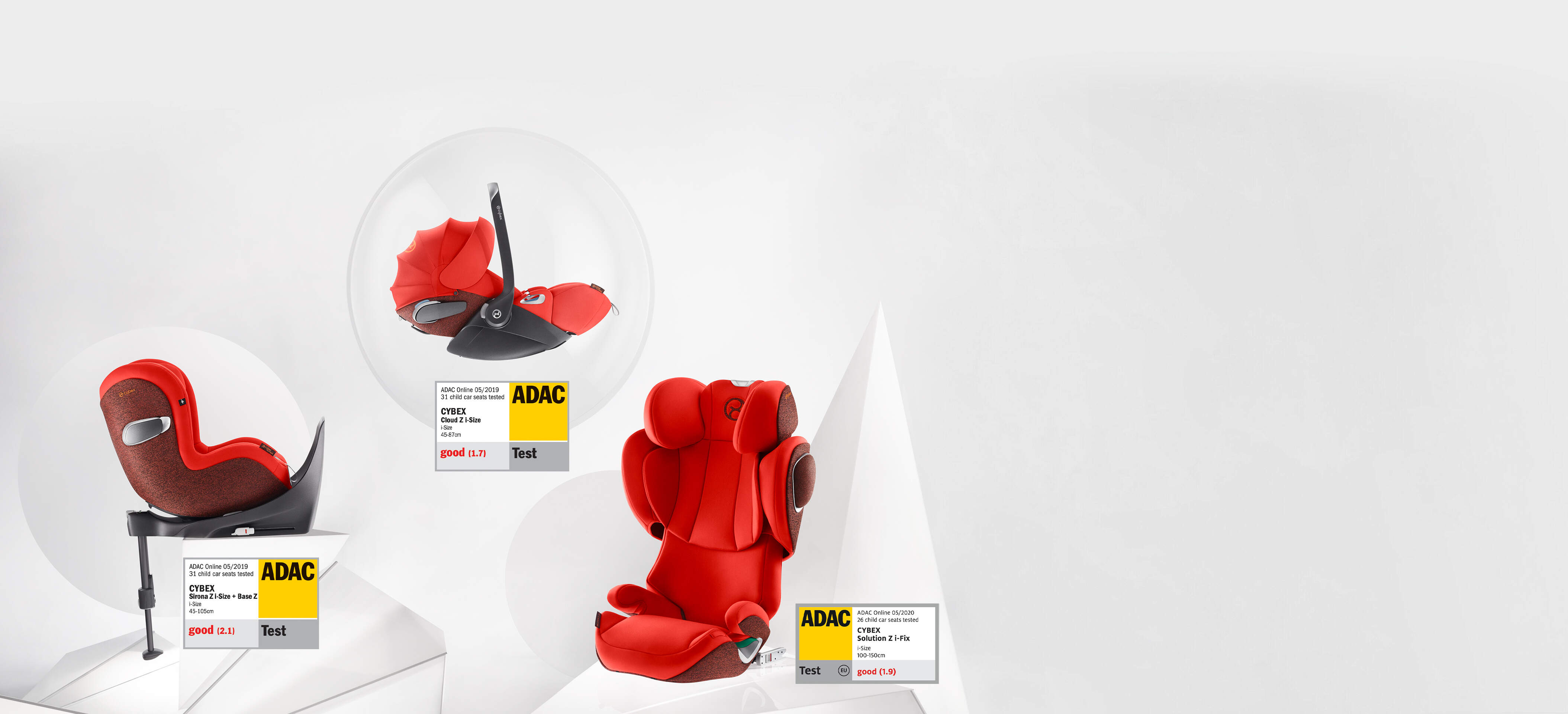Cybex Platinum Triple Awarded Car Seat Family Banner Image