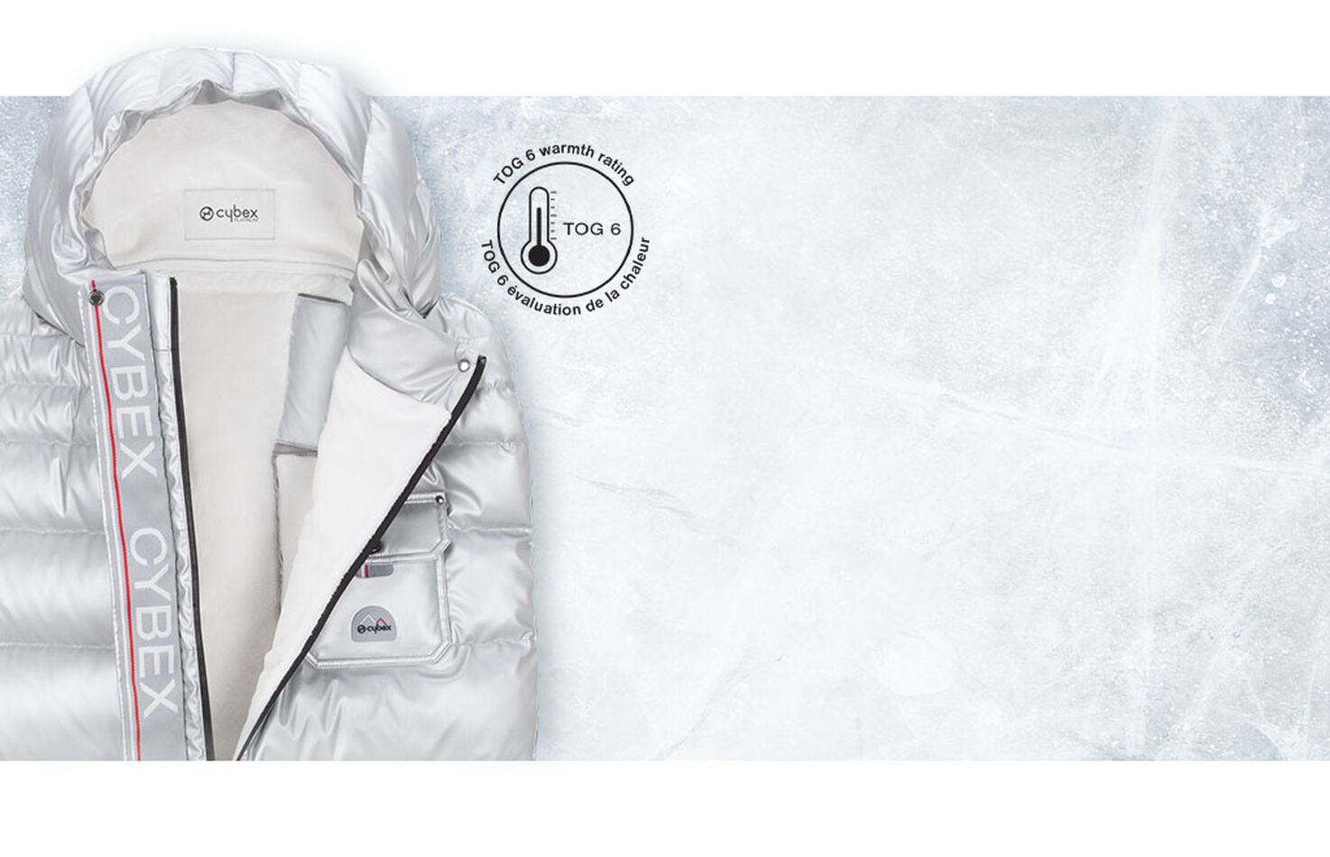 El saco cubrepiés para el invierno CYBEX Platinum protege de las bajas temperaturas.