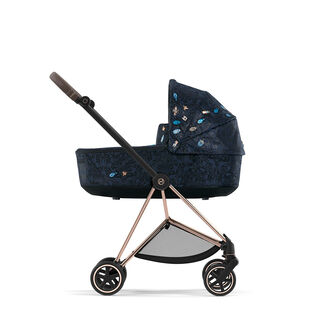 CYBEX Platinum Jewels of Nature Collection Mios Lux Carry Cot mostrato su telaio Mios