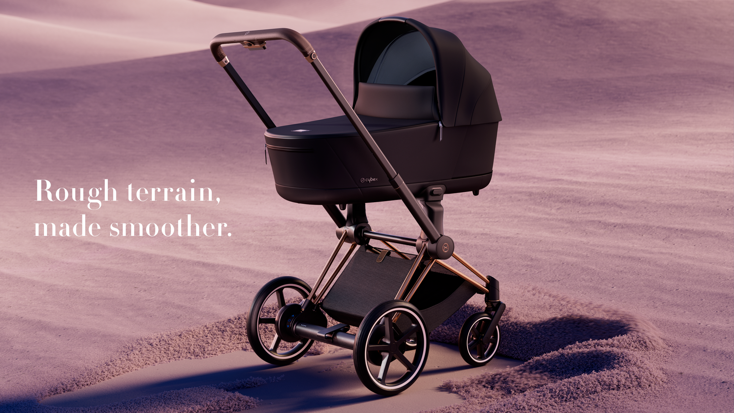 CYBEX Platinum Stroller e-Priam - Uneven Surface Support Function