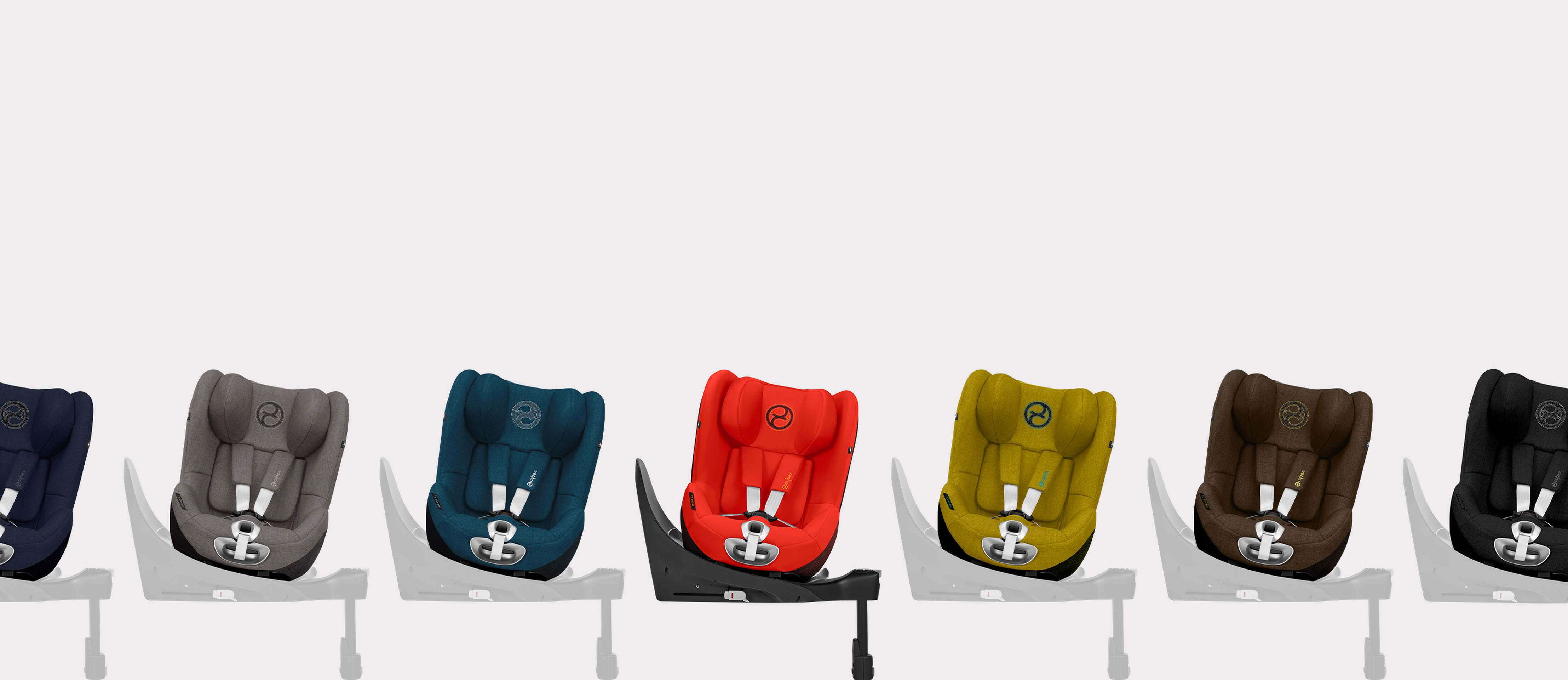 Różne kolory fotelika samochodowego CYBEX Platinum Sirona Z2 i-Size