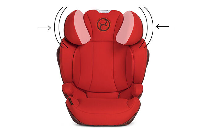 Le design du siège oriente naturellement la tête dans une position sûre