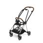 CYBEX Mios 2  Frame - Chrome With Brown Details in Chrome With Brown Details large image number 1 Small