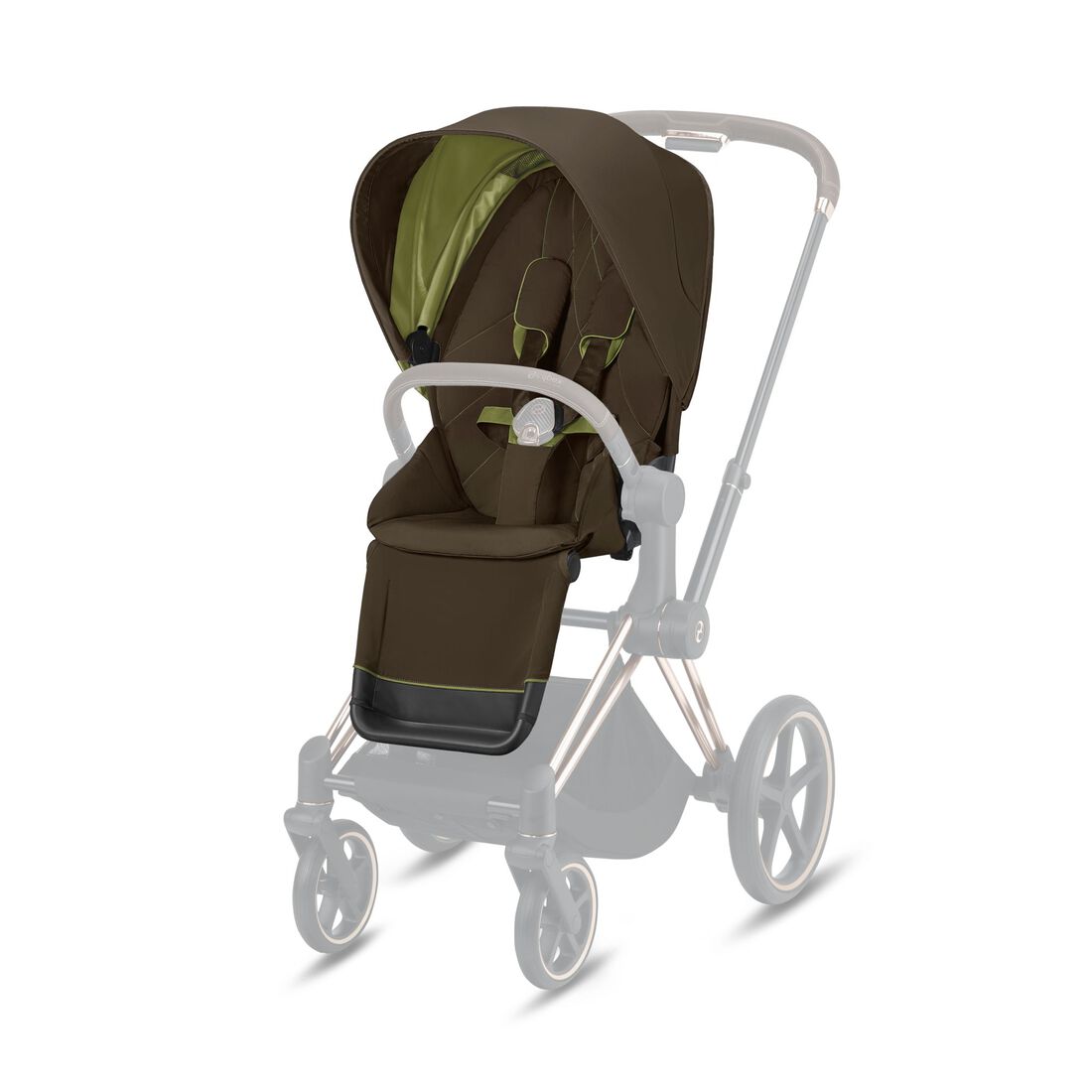 CYBEX Priam 3 Seat Pack - Khaki Green in Khaki Green large image number 1