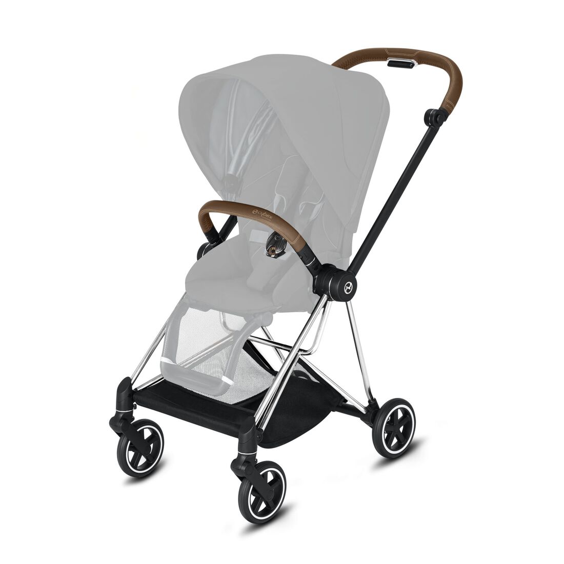 CYBEX Mios 2 Frame - Chrome con dettagli Brown in Chrome With Brown Details large numero immagine 2