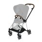 CYBEX Mios 2  Frame - Chrome With Brown Details in Chrome With Brown Details large image number 2 Small