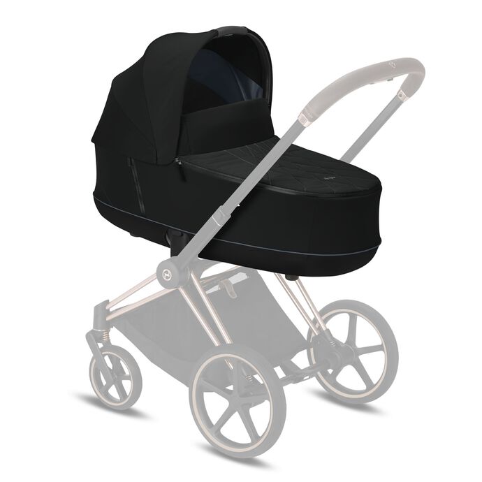CYBEX Priam 3 Lux Carry Cot - Deep Black in Deep Black large image number 5