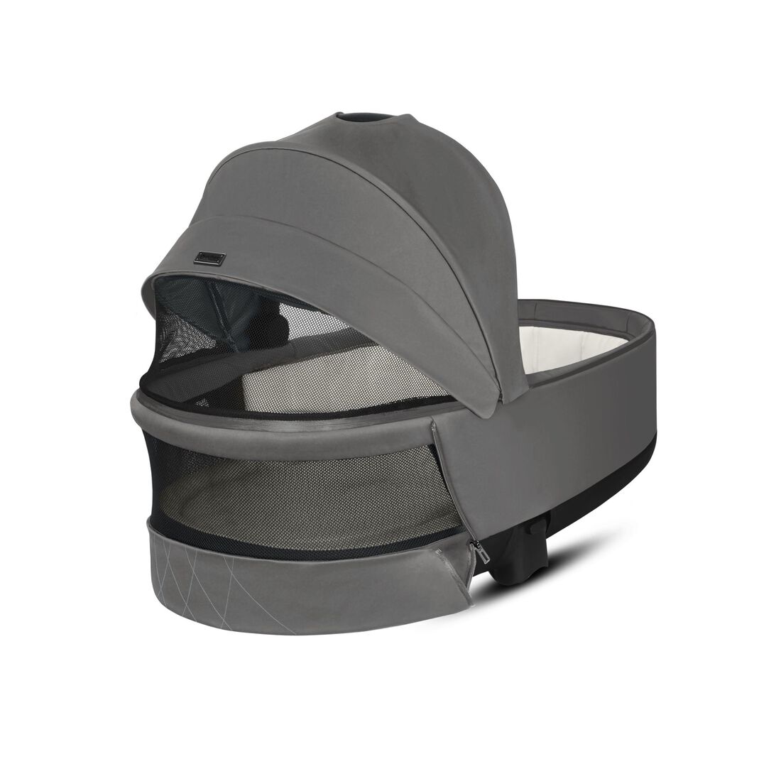 CYBEX Priam 3 Lux Carry Cot - Soho Grey in Soho Grey large image number 4