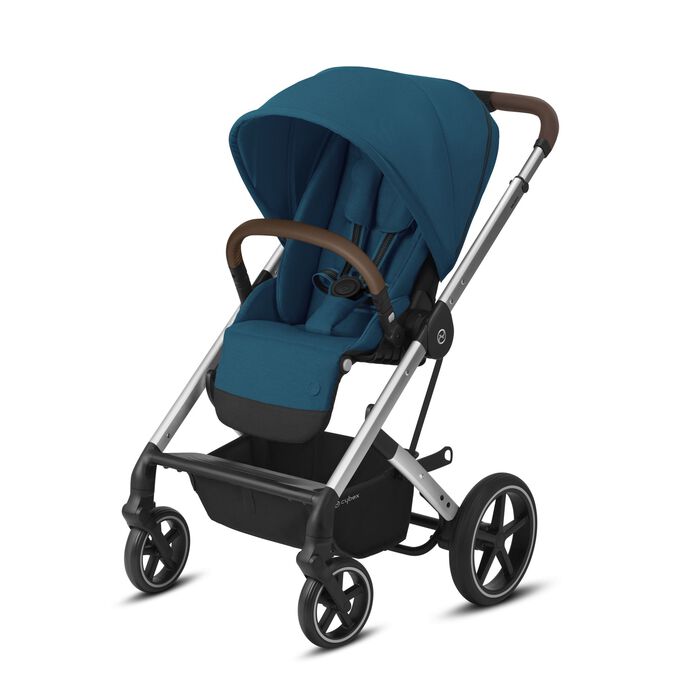 CYBEX Balios S Lux - River Blue (Silberner Rahmen) in River Blue (Silver Frame) large