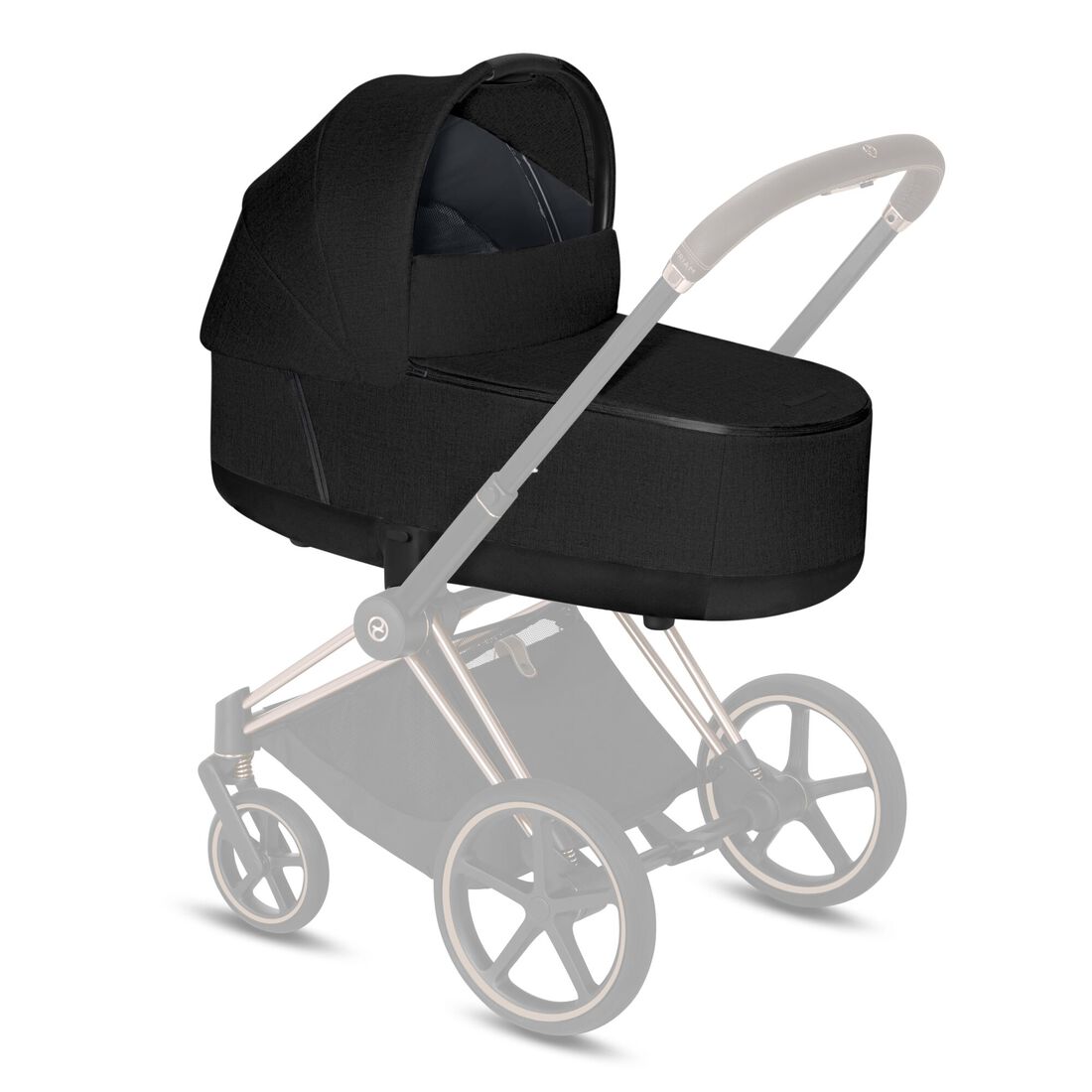 CYBEX Priam 3 Lux Carry Cot - Stardust Black Plus in Stardust Black Plus large image number 2