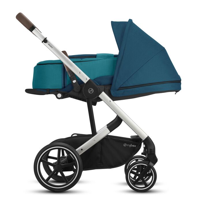 CYBEX Balios S Lux - River Blue (Silberner Rahmen) in River Blue (Silver Frame) large