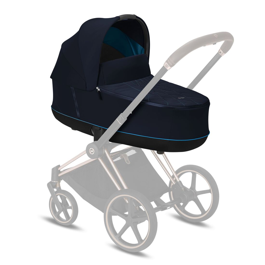 CYBEX Priam 3 Lux Carry Cot - Nautical Blue in Nautical Blue large image number 5