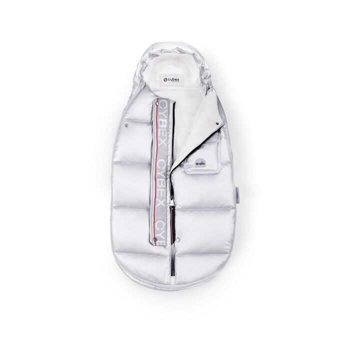 CYBEX Platinum Winter Footmuff Mini - Arctic Silver in Arctic Silver large image number 3