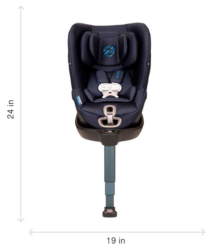 Cybex Sirona S Sensorsafe Indigo Blue, Infant Car Seat With Load Leg And Anti Rebound Bar