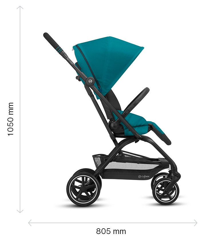 Denim Blue Ultra-Compact 360/° Rotatable Seat Unit approx. 4 years From Birth to 17 kg CYBEX Gold Eezy S Twist Compact Pushchair